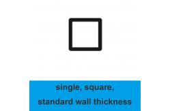 China Square Single Bore Quartz Microcapillary Tube Standard Wall Thickness Long Service Life supplier