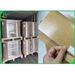Hard Density Packaging Paper Board 90g To 450g PE Coated Brown Kraft Liner Sheets for sale