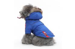China Winter Pet Jacket Dog Clothes Traction Zipper Pattern Stay Warm supplier