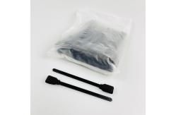 China Long Handle Printer Head Foam Tip Swabs For Solvent Printer Black Sponge supplier