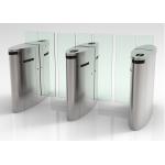 Optical Passage Access Control Turnstile Gate Arylic Wing Sliding Lane Barrier 30 Watt for sale