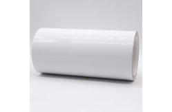 China 2Mil Gloss White Permanent Adhesive Polyimide Roll Label Material With Glassine supplier
