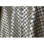 Decorative Gold Metal Flake Fabric Hotel Curtain / Room Divider CE Certified for sale