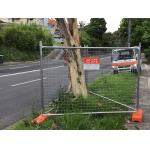 2m Construction Temp Fence Panels 32mm 8'' X 10'' Steel for sale