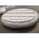 High Working Temperature Plastic Material PTFE Mesh Pad Mist Eliminator