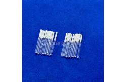 China Custom High Light Transmittance High Purity Full Transparent Slotted Quartz Rod Quartz Boat supplier