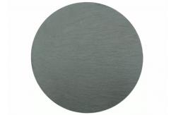 China Black Round Slate Placemats Diameter 22cm Natural Surface Eco Friendly supplier