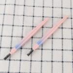 Plastic Cosmetic Empty Eyebrow Pencil Tube With Brush Customized for sale