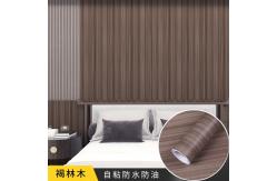 China Wood Design Self Adhesive PVC Wallpaper 3D Rolls with Mould-Proof Matt Function supplier