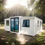 Aluminium Sliding Windows Expandable Container House with Led Natural Light for sale
