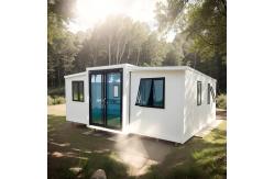 China Aluminium Sliding Windows Expandable Container House with Led Natural Light supplier