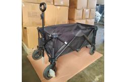 China Black Pull Along Folding Trolley Garden Picnic supplier