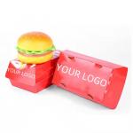 4C/UV/Lamination/Varnish Burgers Boxes Fast Food Packaging Paper for Customized Sizes for sale
