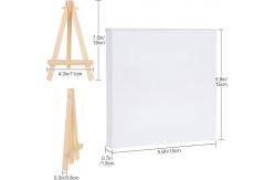 China Small Painting Art Set With Easel And Canvas , Stretched Canvases Panels Pack OEM supplier