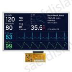 Outdoor High Brightness 1000nits 7 Inch TFT LCD Module 1024*600 LVDS Interface for sale