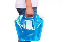 China 5 / 10 Litres Collapsible Plastic Water Container , Folding Water Bag For Mountaineer supplier