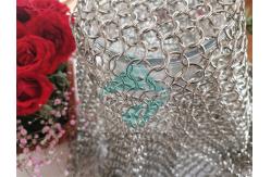 China Stainless Steel Weld Electroplating Ring Mesh Curtain 2mm Wire 20mm External Diameter supplier