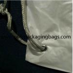 STR Double Layer CPE PE Plastic Drawstring Backpack