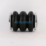 Triple Bag Rubber Air Spring 250mm Height Flange Air Suspension for sale