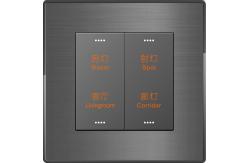 China 2 / 3 / 4 Gang Room Light Control Switch Anti Glare Design supplier