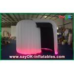 Inflatable Led Photo Booth Indoor Inflatable Photobooth , Custom Made White Inflatable Cube Tent for sale