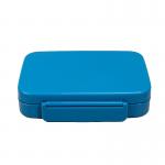 PP Plastic Lunch Box With Tableware 1000ml Capacity Bento Box  Blue for sale