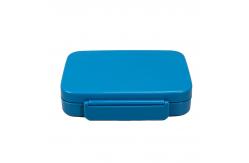 China PP Plastic Lunch Box With Tableware 1000ml Capacity Bento Box  Blue supplier