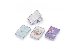 China Foldable Round Dual Sided Compact Cosmetic Pocket Mirror With 1X/2X Magnification supplier