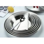 Silver Plated 20cm 34cm Stainless Steel Camping Plates Set for sale