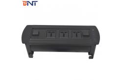 China Flip Up Conference Table Outlet / Multimedia Connector With 3 Universal Power Interfaces supplier