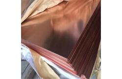 China Smooth Surface C10200 Copper Sheet Plate 2mm Thick Purple For Architecture supplier