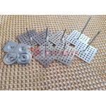 40mm Square Head Perforated Base Insulation Hangers For Fixing Fire Protection for sale
