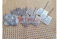China 40mm Square Head Perforated Base Insulation Hangers For Fixing Fire Protection supplier
