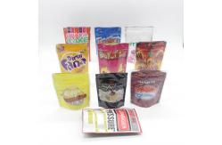 China Resealable Mylar Stand Up Pouches Plastic Snack Candy Packaging With ziplockk supplier