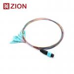 8 Fibers MTP to LC 8F MTP(male) -LC Fan-out 0.9mm 30-35cm Patch cable for sale