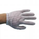 Nylon White ESD PU Top Carbon Fiber Anti Static Working Safety ESD Gloves For Cleanroom for sale