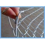 Heavy Duty Galvanized Chain Link Fence Fabric , Twisted Edge Wire Fence Panels 50 X 50mm for sale