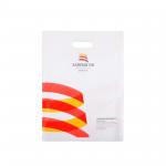 LDPE Plastic Die Cut Shopping Bags With Handle Customized Logo Printing for sale