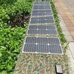 Portable Foldable Solar Panel 120w 100w Folding Solar Panel For Outdoor Hiking for sale