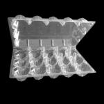 Eco Friendly 30 Count Egg Flats 32.5cm Plastic Blister Tray In PET Film for sale