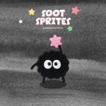 Hopeful Charm Sticker: Fantasy Soot Sprite with Pink Star for Creative Wardrobe for sale