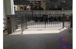 China Single Access Fingerprint Automatic Full Height Turnstile With LED Indicator Light supplier
