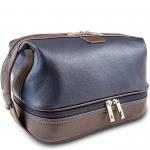 Luxury Pu Leather Toiletry Makeup Bag For Men Perfect Match Dopp Kit Travel for sale