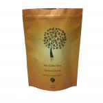 Plastic  Matte Foil Coffee Bags Packaging Food Custom Printing With Valve for sale