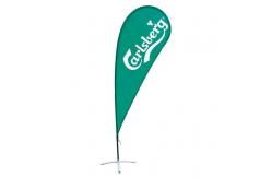 China 65g fabric Teardrop Beach Flag , Aluminum Pole Advertising Feather Flags supplier