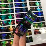 PMS Color Hologram Laser Glass vial Vial Labels for sale