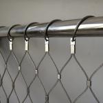 Nonflammable Balustrade Safety Netting Stainless Steel Decorative Effect Vivid