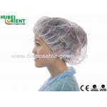 Dustproof 10gsm Disposable Bouffant Cap With Single Elastic for sale