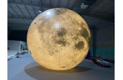 China Wholesale Large Inflatable Giant Moon Planet Ball Balloon Jump Inflatable Moon with LED supplier