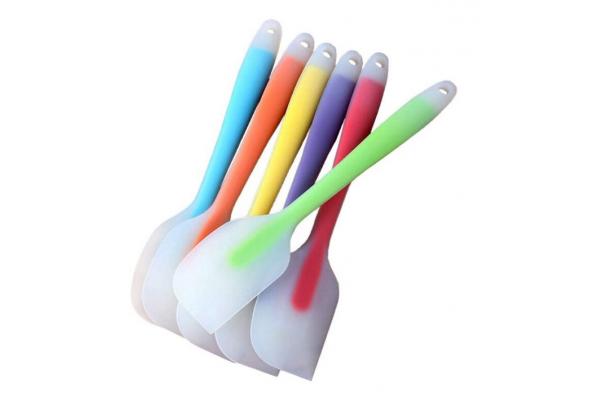 Silicone Scraper Set 6-Heat-Resistant, Solid Stainless Steel Core